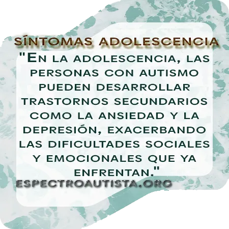 rasgos autismo en adolescencia